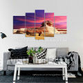 5 PCs Painel Egito Pintura de paisagem / Impressão em tela Arte / Cityscape Pinturas Arte